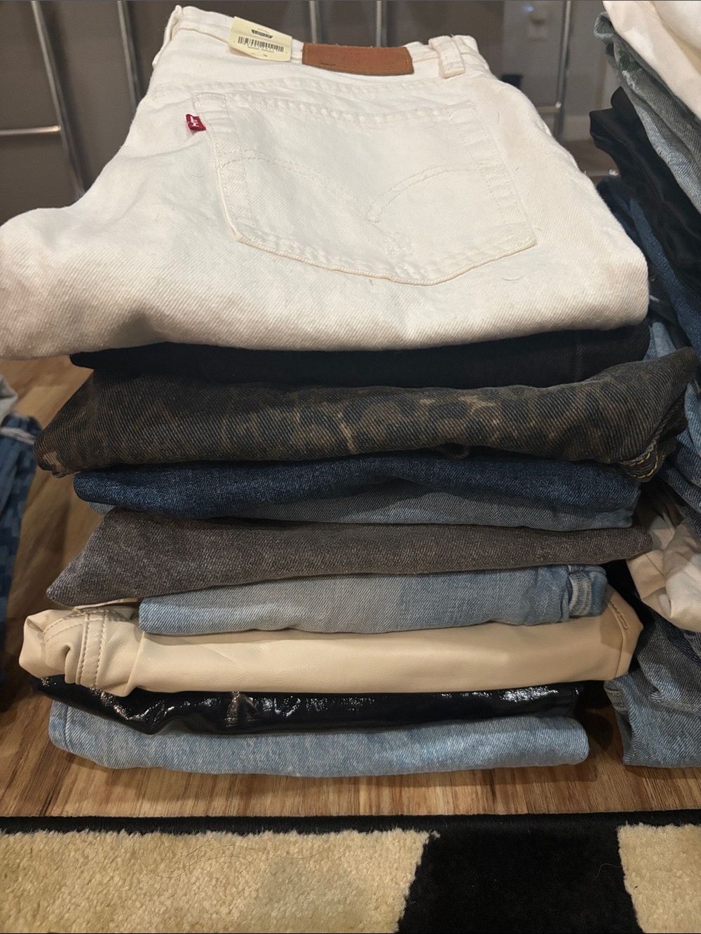 10 pair of Levi's and Abercrombie size 4 for jeans